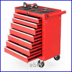 Rolling Tool Chest With 7 Drawer Tool Box Wheels Multifunctional Tool Cart