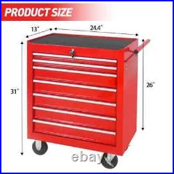 Rolling Tool Chest With 7 Drawer Tool Box Wheels Multifunctional Tool Cart