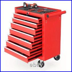 Rolling Tool Chest With 7 Drawer Tool Box With Wheels Multifunctional Tool Cart