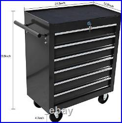 Rolling Tool Chest with 6-Drawer, Tool Box Tool Storage Cabinet with Wheels