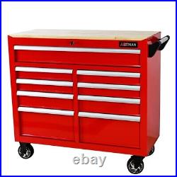 Rolling Tool Chest with 9-Drawer Tool Box with Wheels Multifunctional Tool Cart