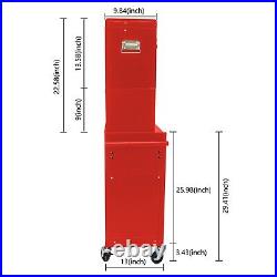 Rolling Tool Chest with Wheel Lockable Tool Storage Side Cabinet Organizer Combo