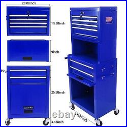 Rolling Tool Chest with Wheels Lockable 6 Drawer Tool Storage Cabinet Organizer