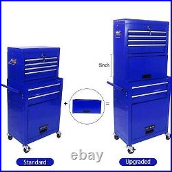 Rolling Tool Chest with Wheels Lockable 6 Drawer Tool Storage Cabinet Organizer