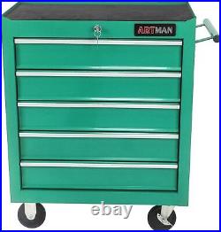 Rolling Tool Chest with5-Drawer Tool Box, Tool Storage Organizer Cabinet for Garage