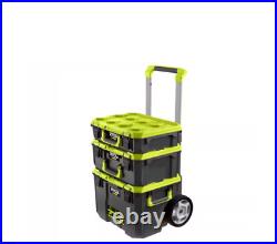 Ryobi Rolling Tool Box Modular Medium And Standard Telescoping Handle 9 in