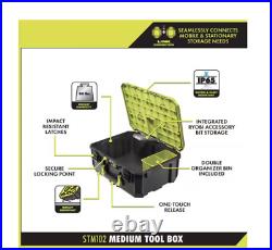 Ryobi Rolling Tool Box Modular Medium And Standard Telescoping Handle 9 in