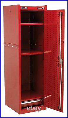 SEALEY SUPERLINE RED TOOLBOX ROLLCAB SIDE CABINET LOCKER 1325 X 460 X 390mm