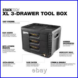 STACKTECH XL 21-In W X 15.6-In H X 16-In D 3-Drawer Plastic/Metal Tool Box