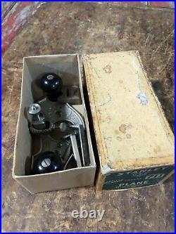 STANLEY NOS No 71-1/2 ROUTER PLANE with3 Cutters MINT WITH ORIGINAL BOX