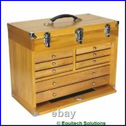 Sealey AP1608W Wood Wooden Machinist Cabinet Toolbox Chest 8 Drawer Storage
