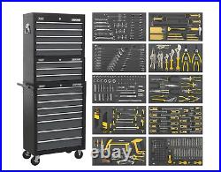 Sealey AP35TBCOMBO 16 Drawer Tool Chest Combo Black/Grey With 420pce Tool Kit