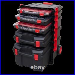 Sealey Tools AP860 Professional Tool Box Trolley with 5 Tool Storage Cases Stack