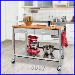 Seville Classic Home Work Center Island Cart Kitchen FREE SHIPPING