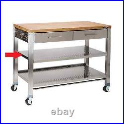 Seville Classic Home Work Center Island Cart Kitchen FREE SHIPPING