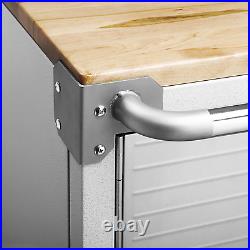 Seville Classics UltraHD Rolling Storage 4-Cabinet with Drawers (UHD20205B)