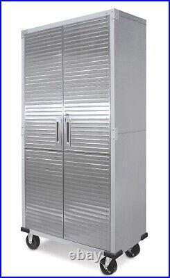 Seville Classics UltraHD Tall Storage Cabinet for Garage Shop Basement & More