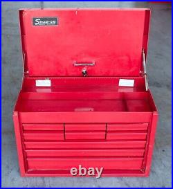 Snap On Tool 9 Drawer Top Tool Box Chest KR-59E Date Stamp 1982 New Lock & Key