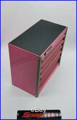 Snap-On Tool Box Miniature staionary bottom Cabinet In PINK NIB 5 drawers
