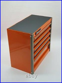 Snap-On Tool Box Miniature stationary bottom Cabinet In ELECTRIC ORANGE New