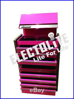 Snap On Tools Micro ToolBox Pink RARE TOP & BOTTOM SET. MINI-REPLICA JEWELRY