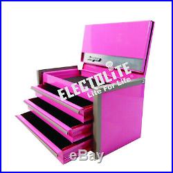 Snap On Tools Micro ToolBox Pink RARE TOP & BOTTOM SET. MINI-REPLICA JEWELRY
