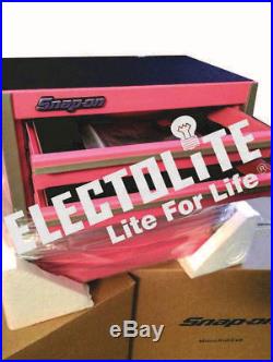 Snap On Tools Micro ToolBox Pink RARE TOP & BOTTOM SET. MINI-REPLICA JEWELRY