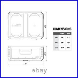 StackTech 21-Inch Tool Box 1-Drawer, Ball-Bearing Slides Durable Plastic & Metal