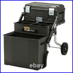 Stanley Fatmax 4-In-1 Cantilever Tool Box 22'' Mobile Work Storage Center Black