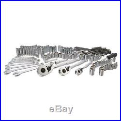 Stanley Mechanics Tool Box Set Kit 145 Piece Wrench Drive Sockets Car Auto Home