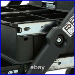 Stanley Portable Tool Box 24.8 in. Lockable Rolling Foam Black