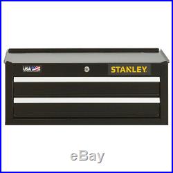 Stanley STST22625BK 26-Inch 300-series 2-Drawer Storage Middle Chest Black