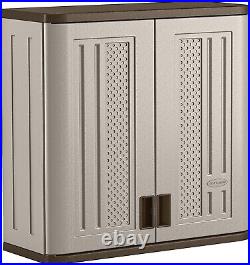 Suncast BMC3000 Cabinet Wall Mounted Garage Storage 30.25 Silver Platinum New