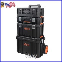 TACTIX 4-In-1 Rolling Tool Box System Weight Capacity is 176 lbs FREE SHIPPING