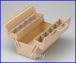 TOYO STEEL 2-Tier Tool Box ST-350 Beige Openable door Storage Case Made In Japan