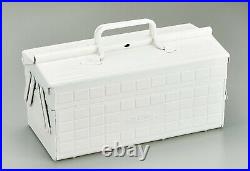 TOYO Steel 2-Stage Tool Box ST-350 white From JAPAN NEW