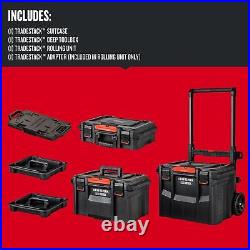 TRADESTACK System 22-in Black Plastic Wheels Lockable Tool Box70