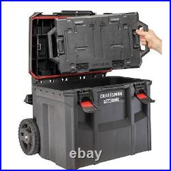 TRADESTACK System 22-in Black Plastic Wheels Lockable Tool Box70