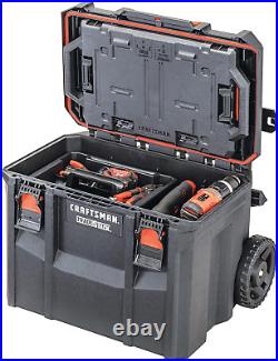 TRADESTACK Tool Box with Wheels Waterproof Stackable System Portable Rolling