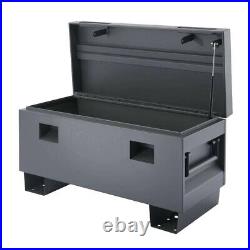 TRINITY 36-In Job Site Box Portable Tool Storage Rust-Resist Powder Coated Gray