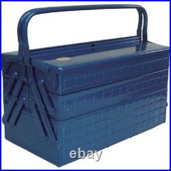 TRUSCO 3-stage tool box GT-410-B Blue 412 x 220 x 343mm Alloy Steel