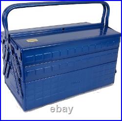 TRUSCO 3 stage tool box GT-410-B Blue 412 x 220 x 343mm Alloy Steel NEW