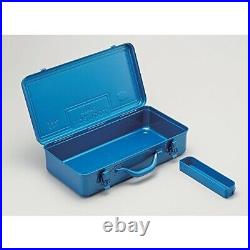 TRUSCO T-410 Trunk Style Tool Box with Tray Blue Set of 2 Stackable Japan New