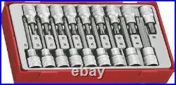 Teng TTTX18 18 Piece 1/2 Drive Torx Bit Socket Set In Tool Box Module Tray