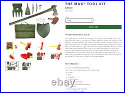 The Max Military Multipurpose Tool Axe Kit Forrest Tool Co. New in Box Ax The Max Military Multipurpose Tool Axe Kit Forrest Tool Co. New in Box Ax