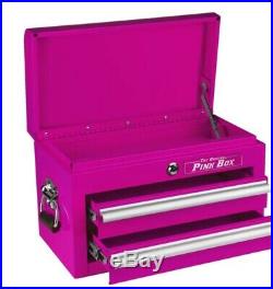 The Original Pink Box 2-Drawer Heavy-Duty Ball-Bearing Locking Steel Tool Chest