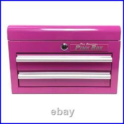 The Original Pink Box PB218MC 18 2-Drawer Mini Chest Pink