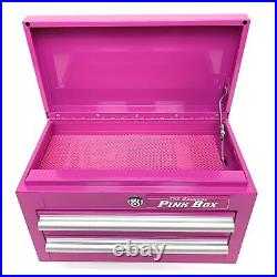 The Original Pink Box PB218MC 18 2-Drawer Mini Chest Pink