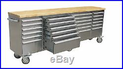 Thor 96 24 Drawer Anti-Fingerprint Stainless Steel Tool Chest work bench