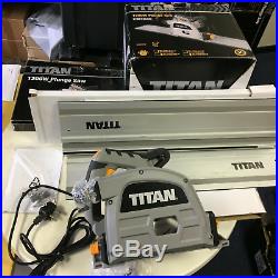 Titan Circular Plunge Track Saw 165Mm 1.4M Guide Rails 1200W BOXED